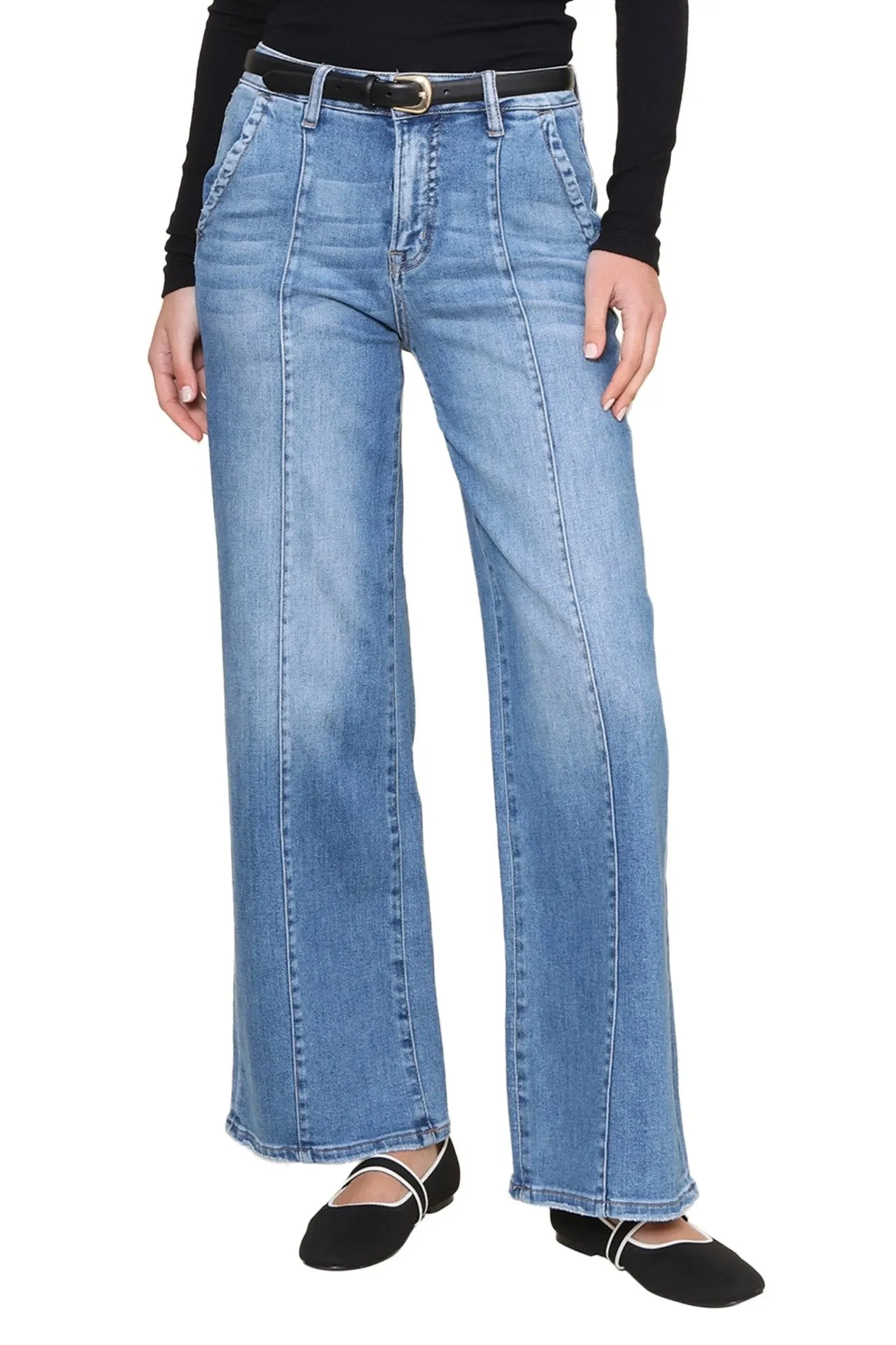 High Rise Wide Leg sold by Mixology