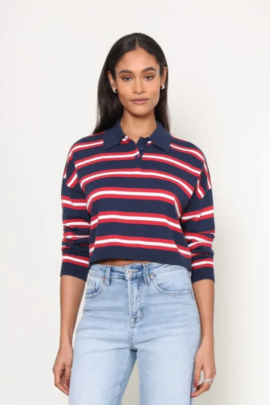 Bold & Basic Striped Polo sold by Mixology