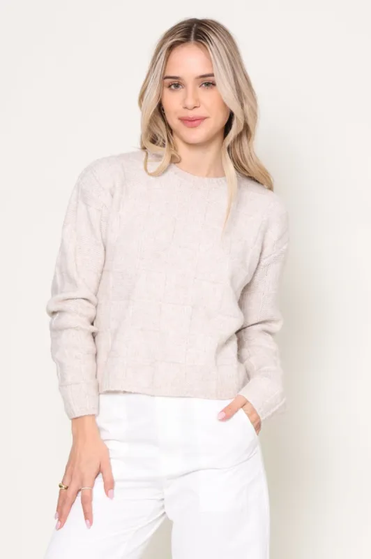 Delilah Check Sweater sold by Mixology