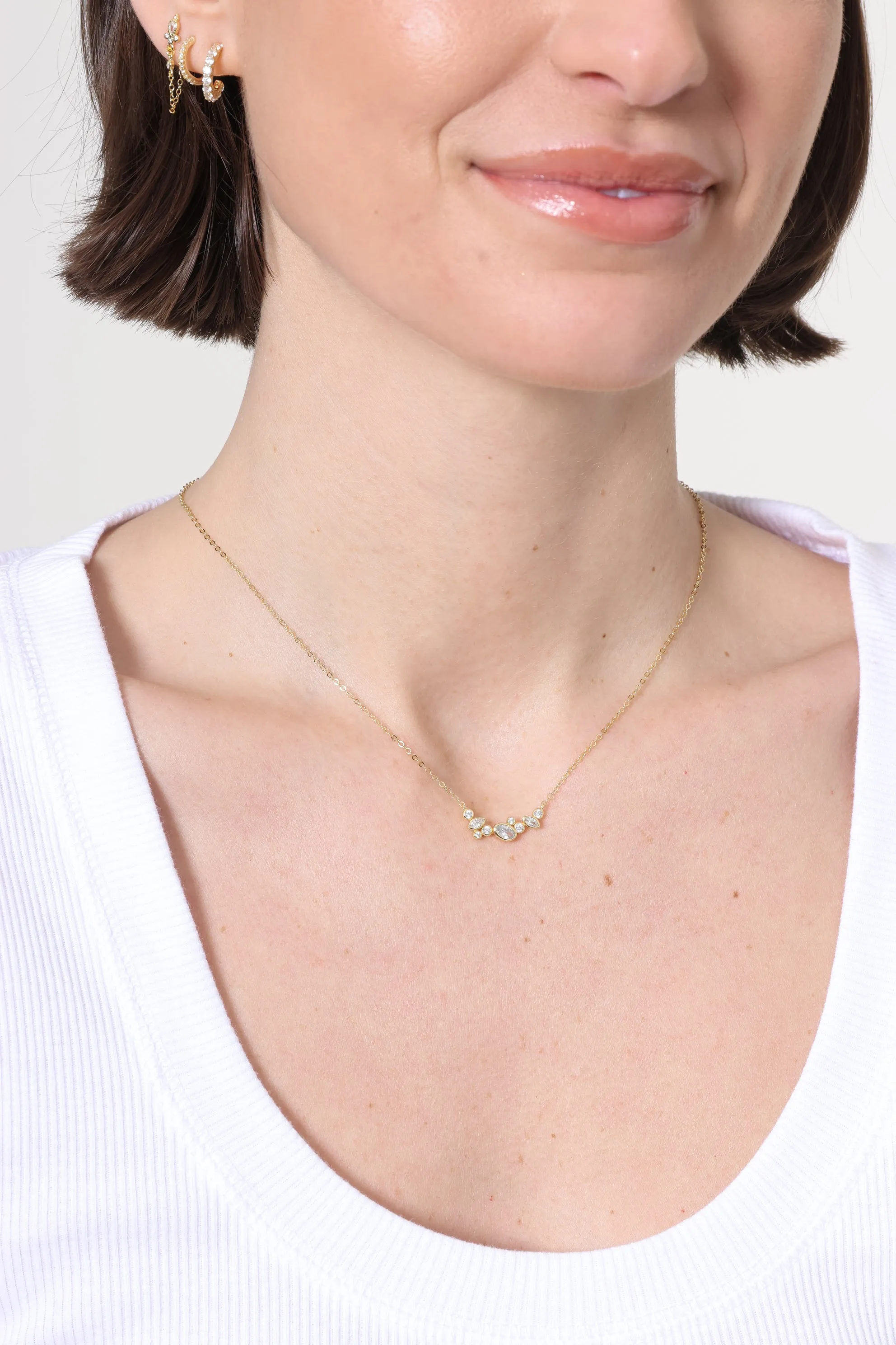 Sable Bezel Bar Necklace sold by Mixology