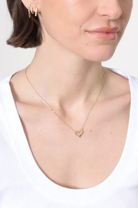 Shanti Open Heart Necklace sold by Mixology