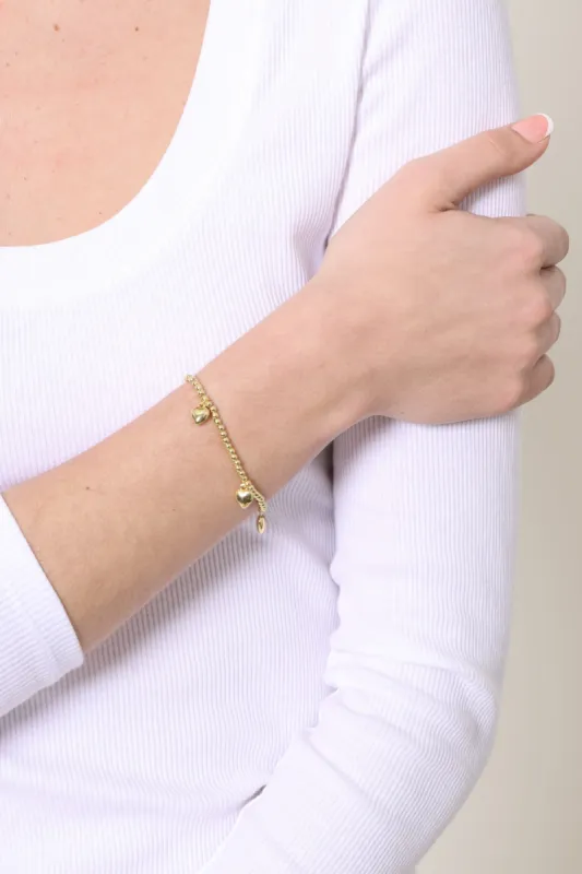 Gaia Multi Heart Ball Bracelet sold by Mixology