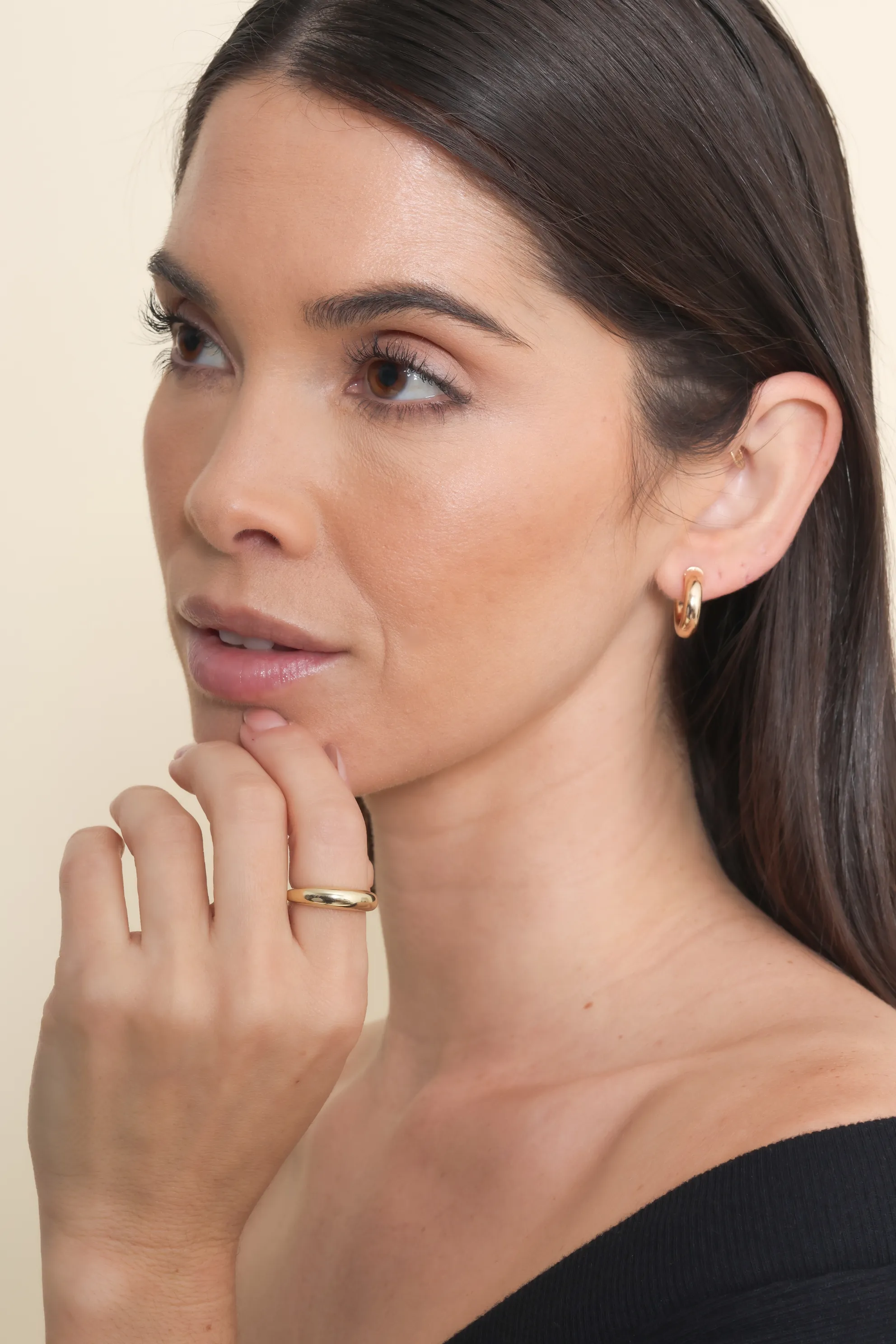 Rosalie Simple Dome Ring sold by Mixology