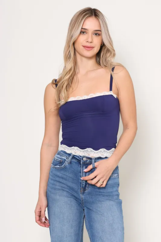 Charmed Lace Knit Top sold by Mixology