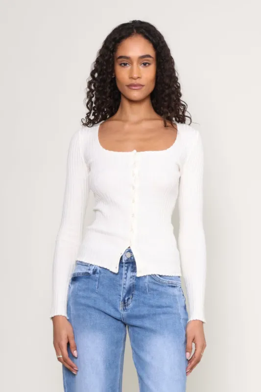 Emelie Button Up Sweater sold by Mixology