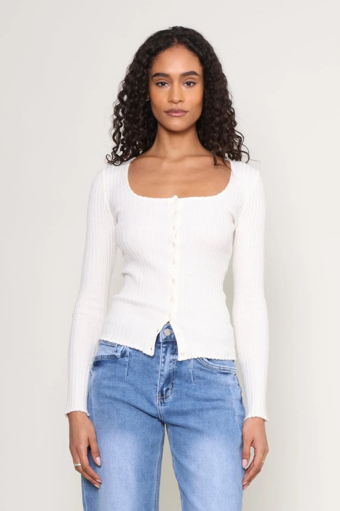 Emelie Button Up Sweater sold by Mixology