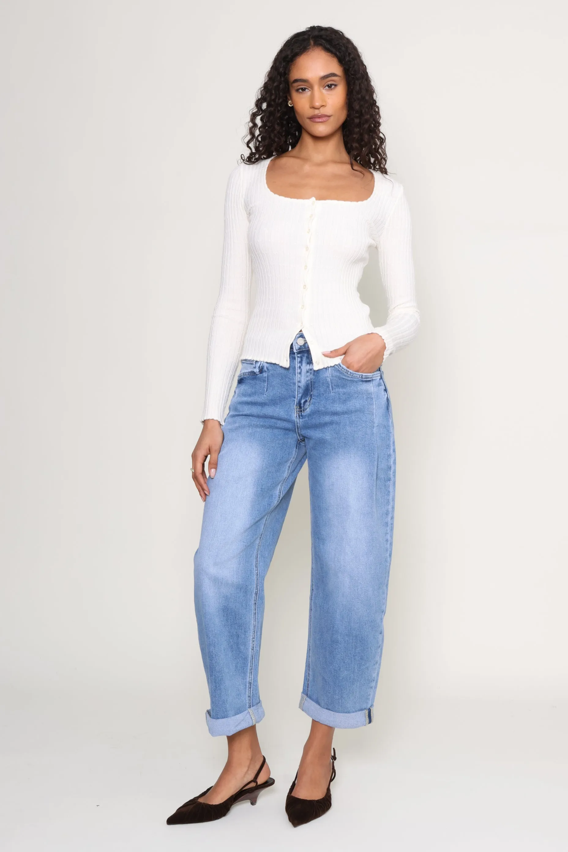 Emelie Button Up Sweater sold by Mixology product image thumbnail 2