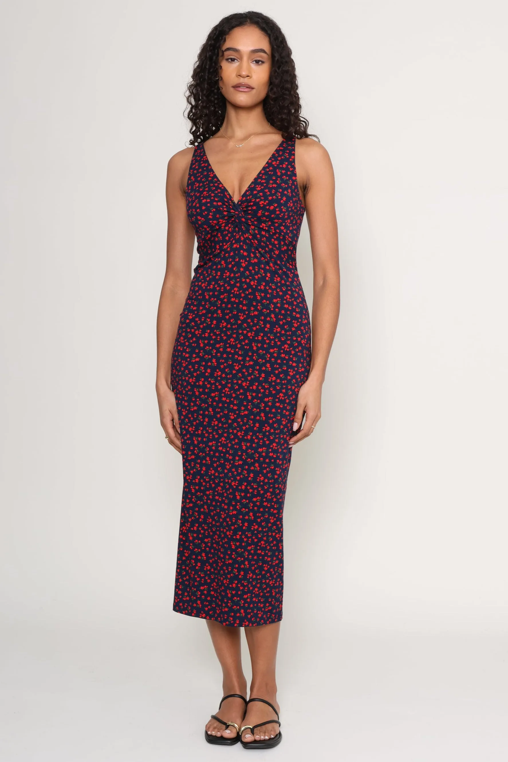 Eleve La Rosa Ditsy Midi Dress sold by Mixology