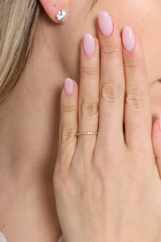 Astra Thin Bezel Ring sold by Mixology