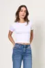 Second Skin Crew Short Sleeve Top sold by Mixology