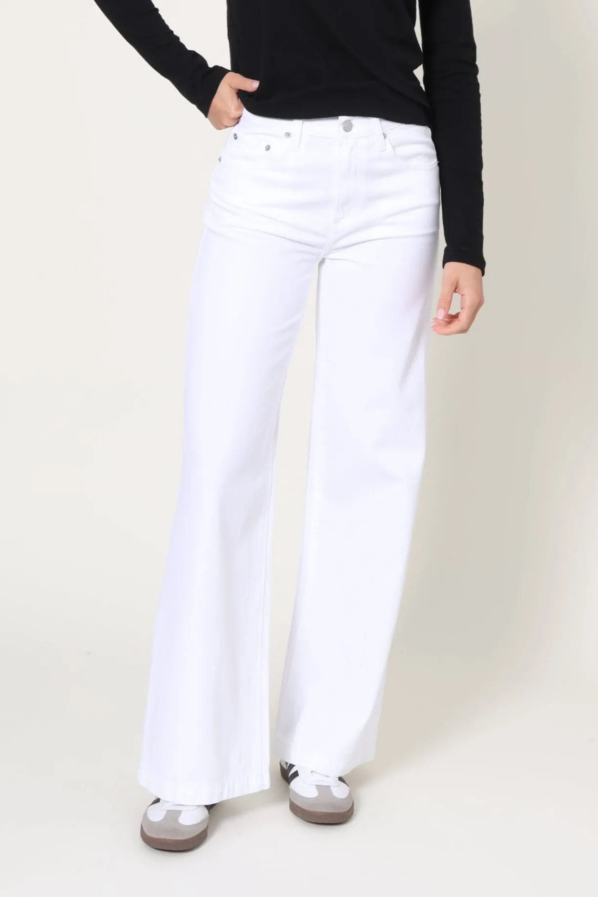 Jadyn Wide Leg - Vivid White sold by Mixology
