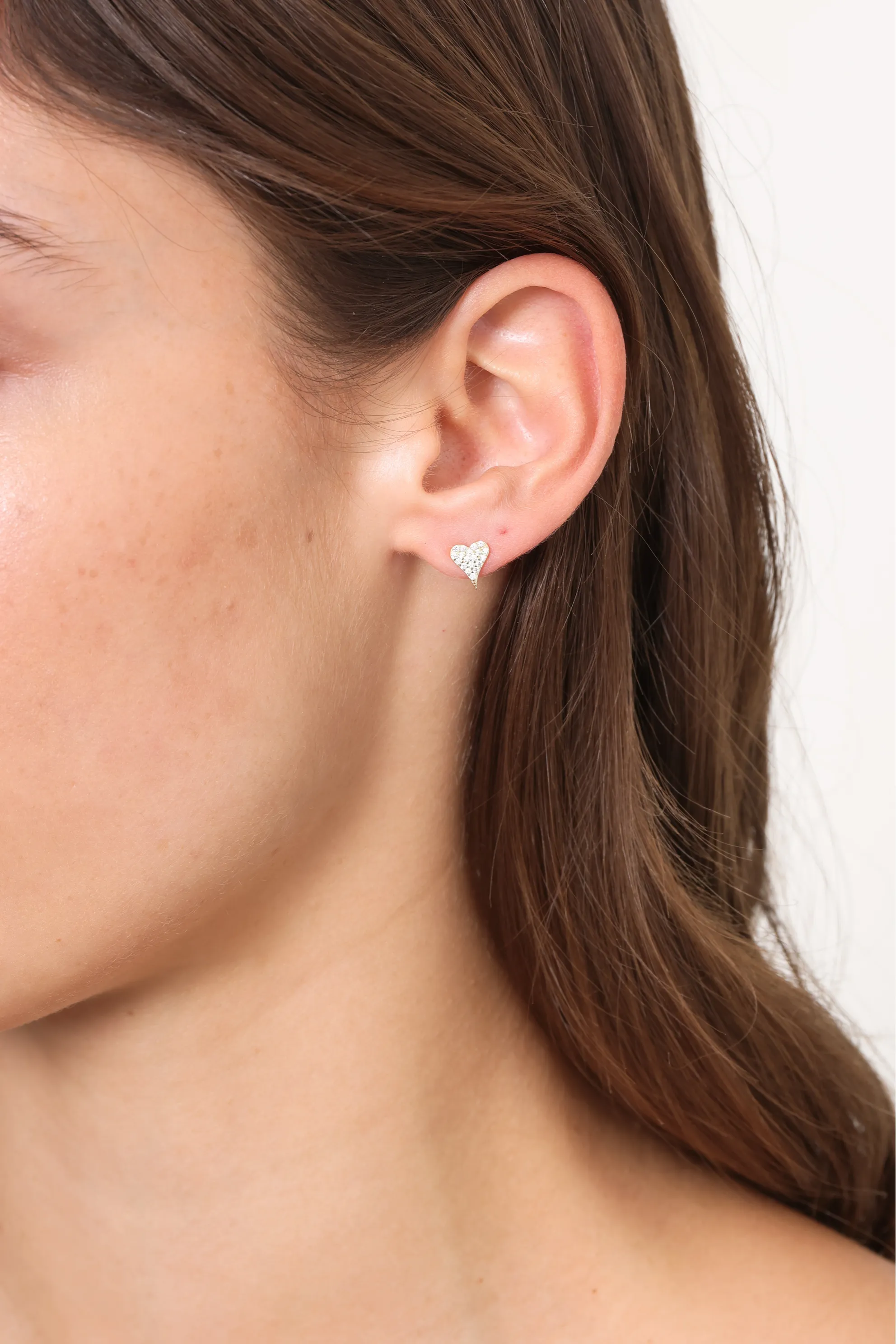 Athena Cz Heart Stud sold by Mixology