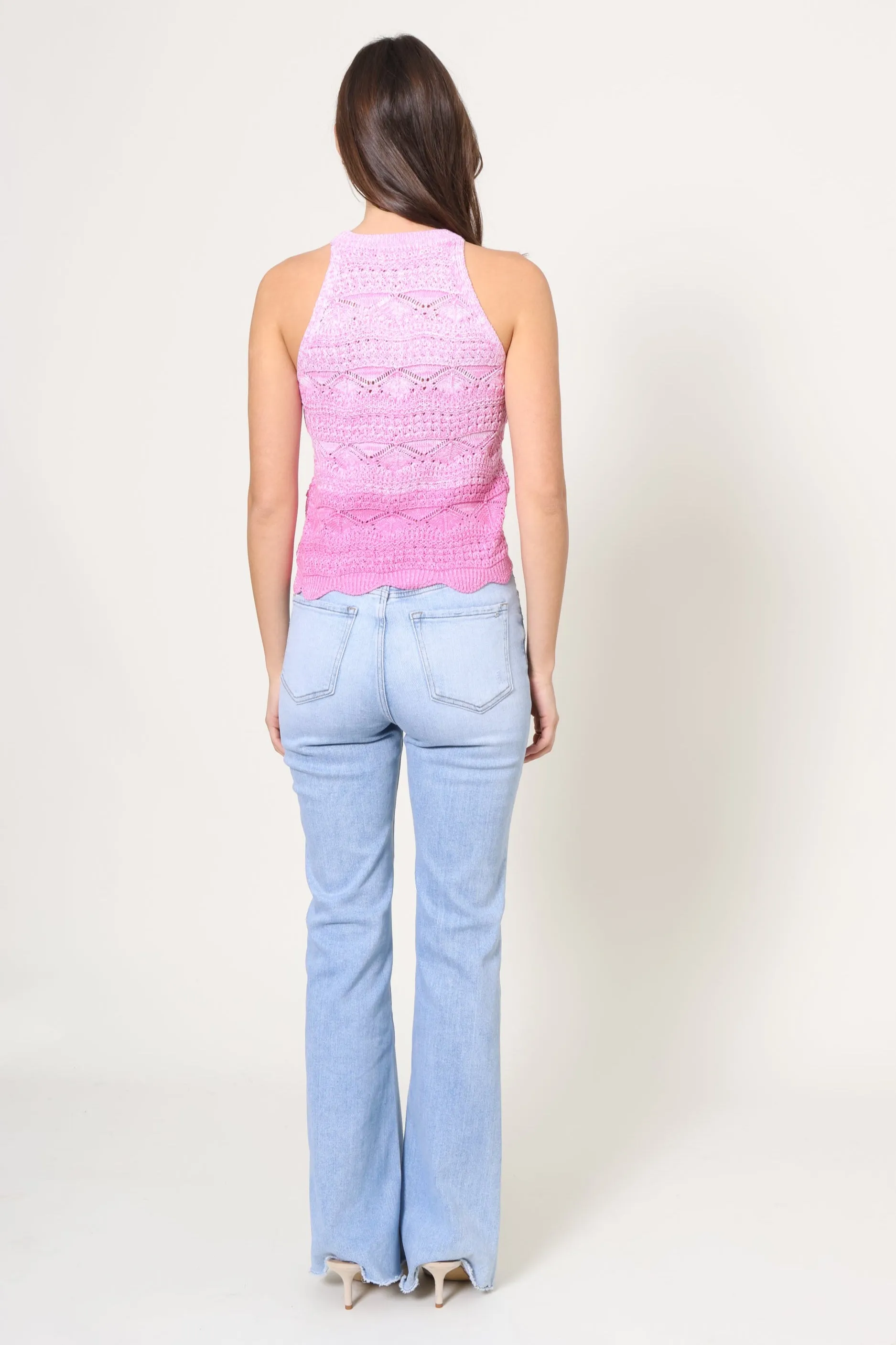Ombre Open Stitch Tank sold by Mixology product image thumbnail 4