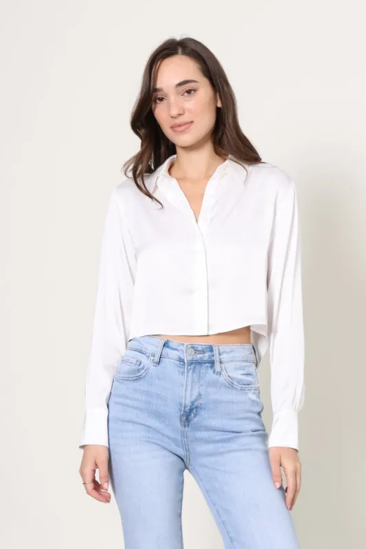 High Low Satin Shirt sold by Mixology