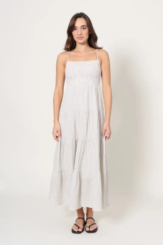 Balos Striped Maxi Dress sold by Mixology