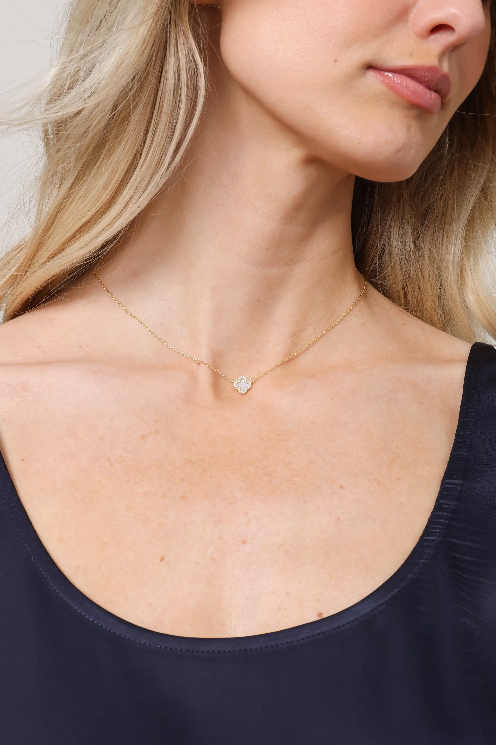 Candace Mini Mop Clover Necklace sold by Mixology product image thumbnail 2