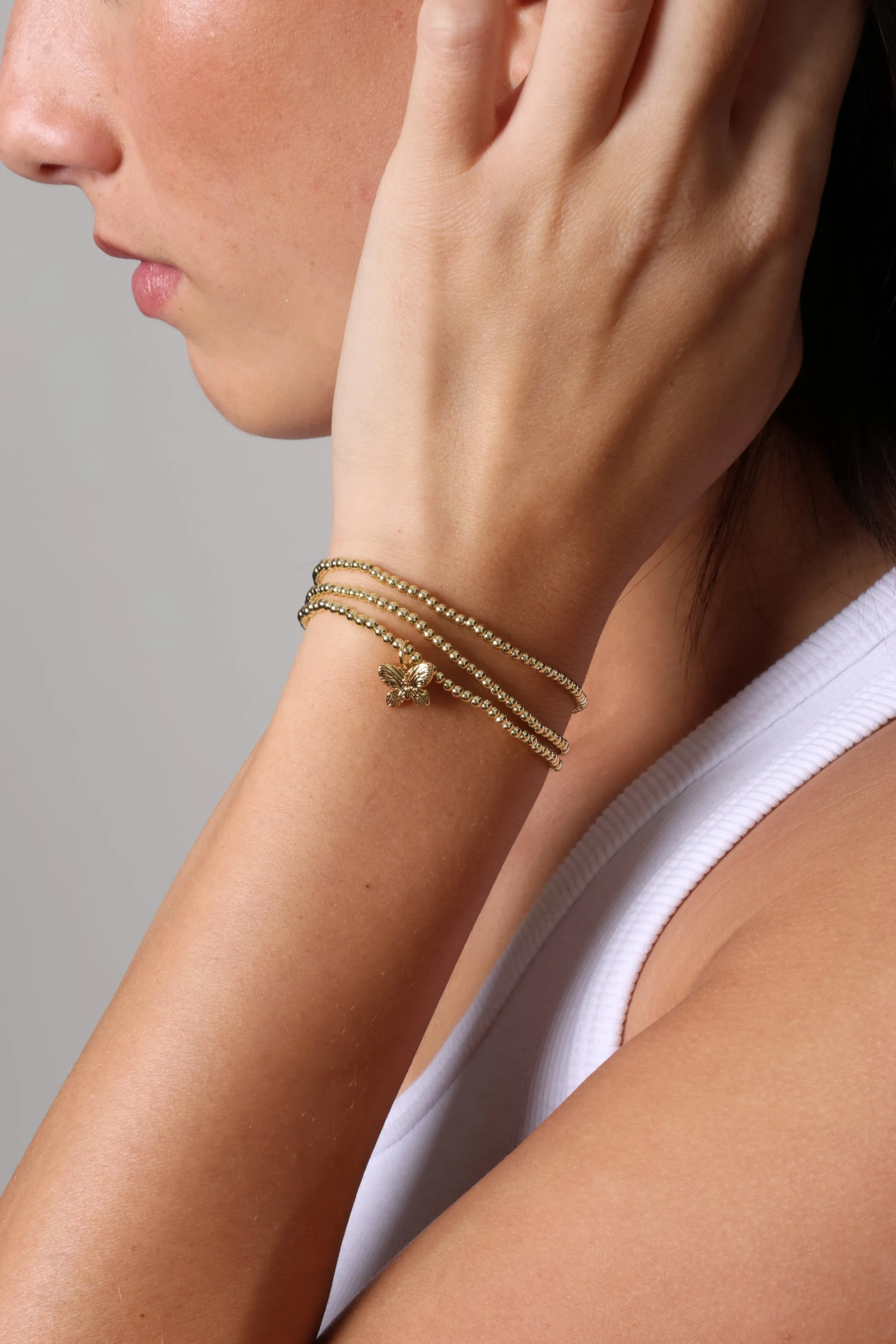 Butterfly Set Of 3 Bracelets sold by Mixology