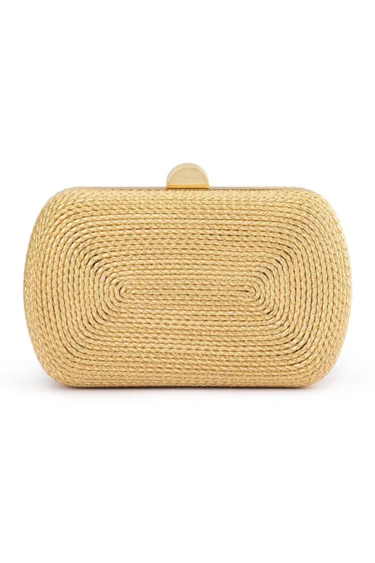 Martina Coiled Rope Clutch sold by Mixology