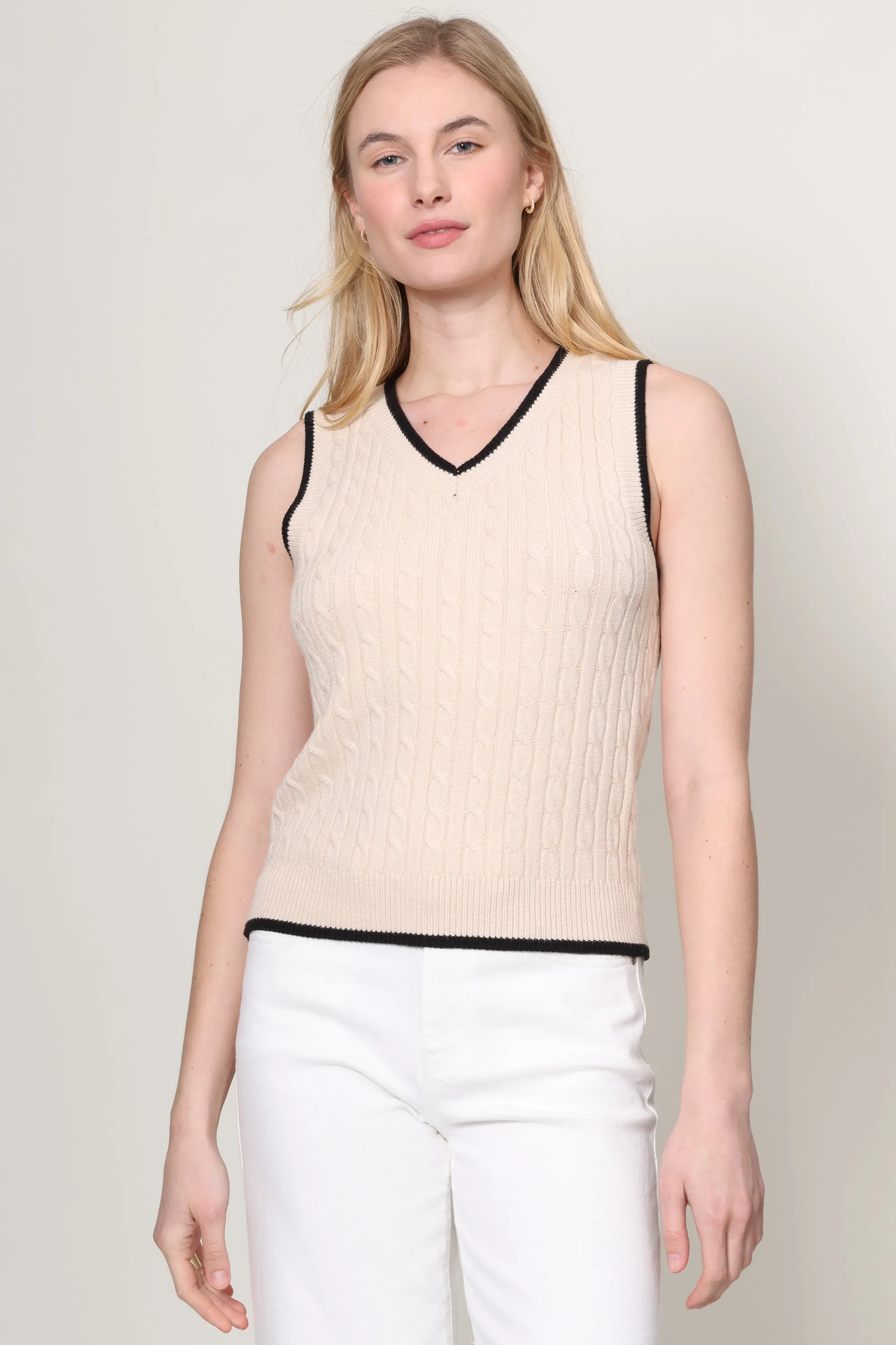 Cable Sweater Vest sold by Mixology