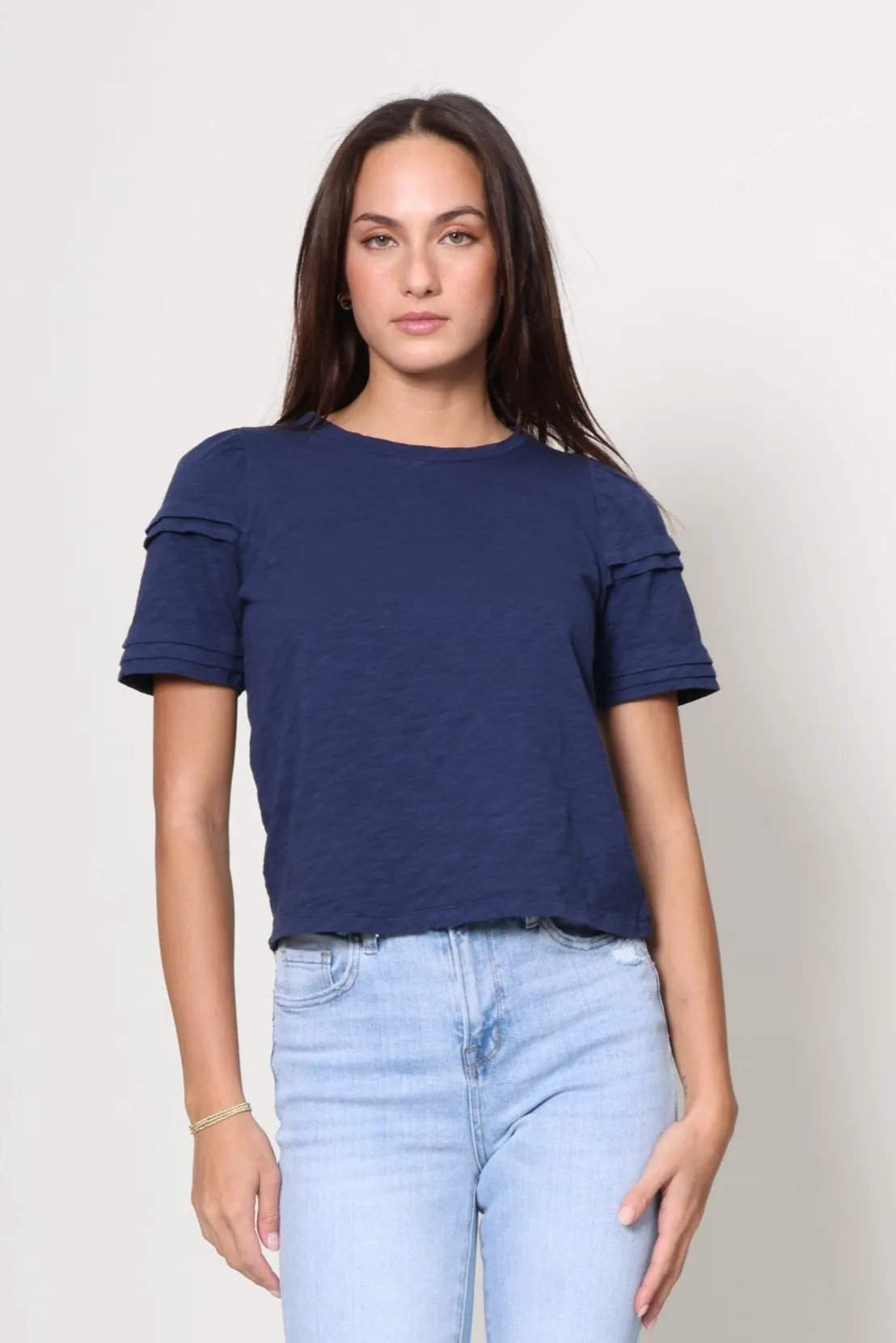 Ruffle Sleeve T Shirt sold by Mixology product image thumbnail 2