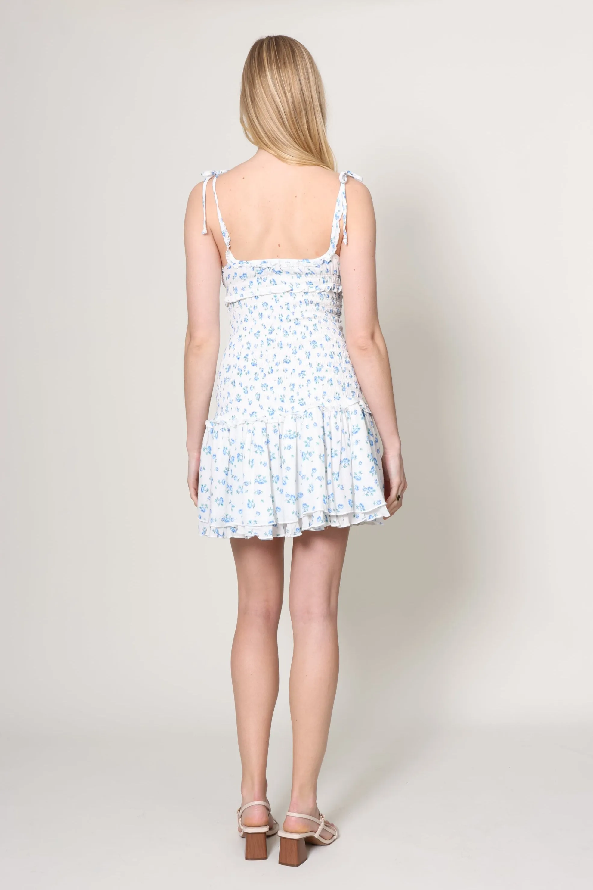 Dori Tie Floral Dress sold by Mixology product image thumbnail 4