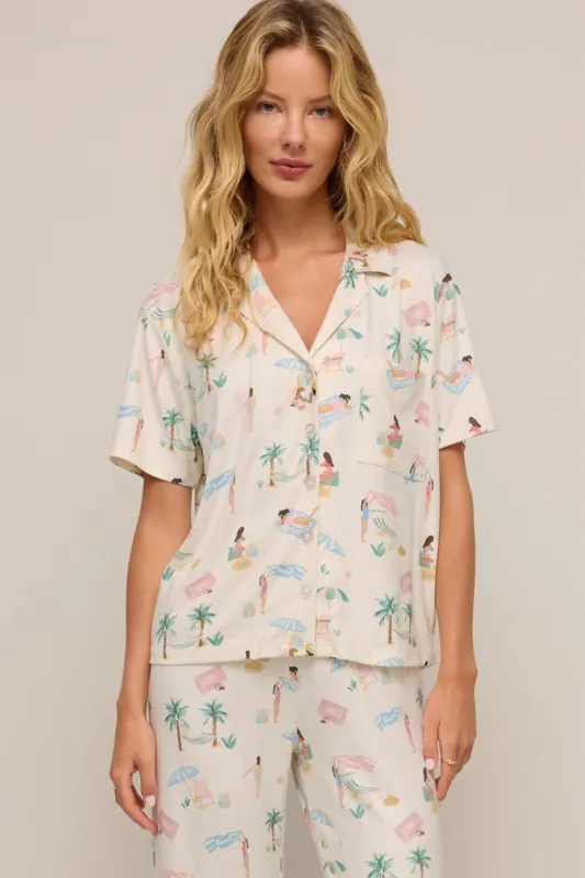 Beach Days PJ Top made by Mixology