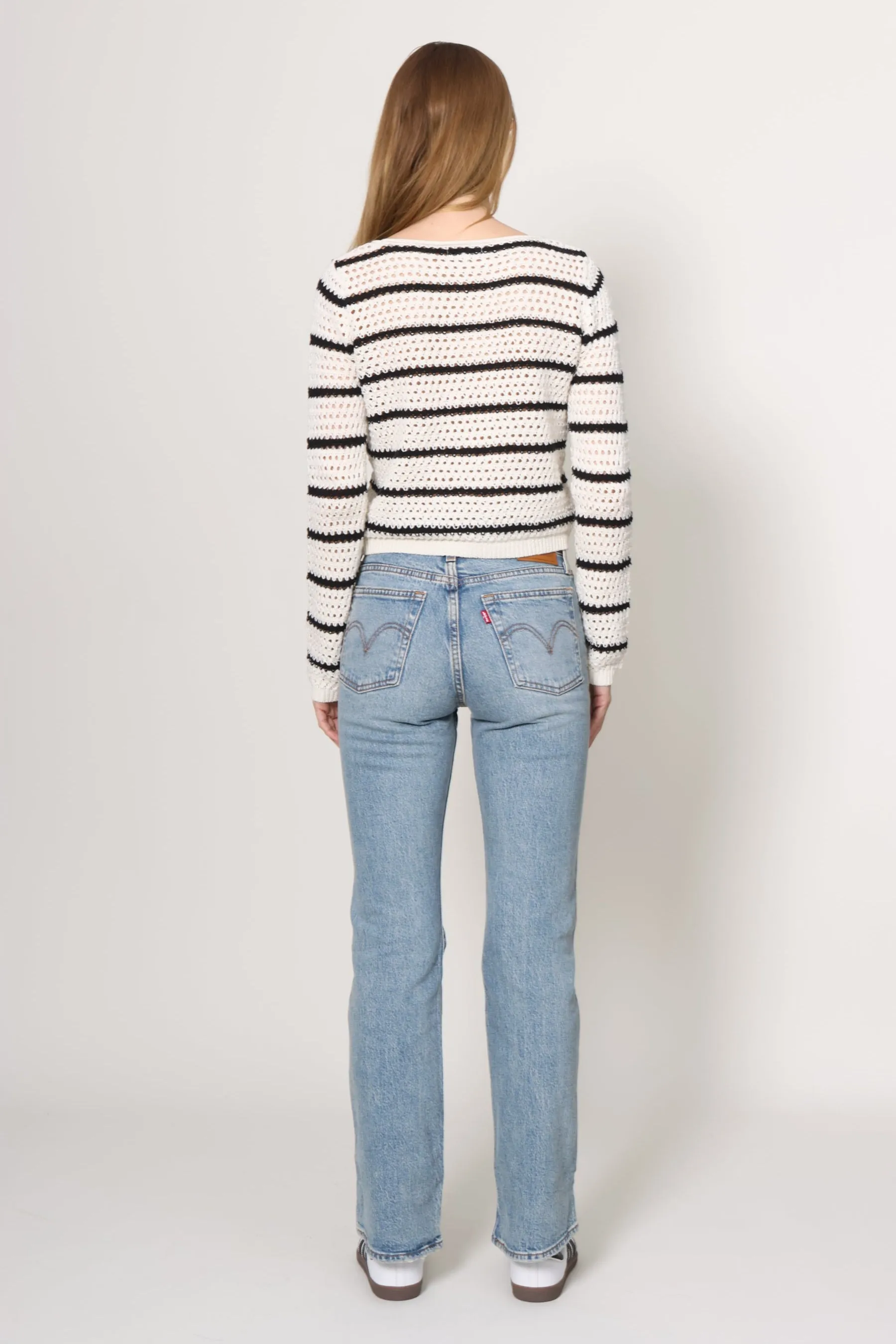 Kit Stripe Crochet Sweater sold by Mixology product image thumbnail 4