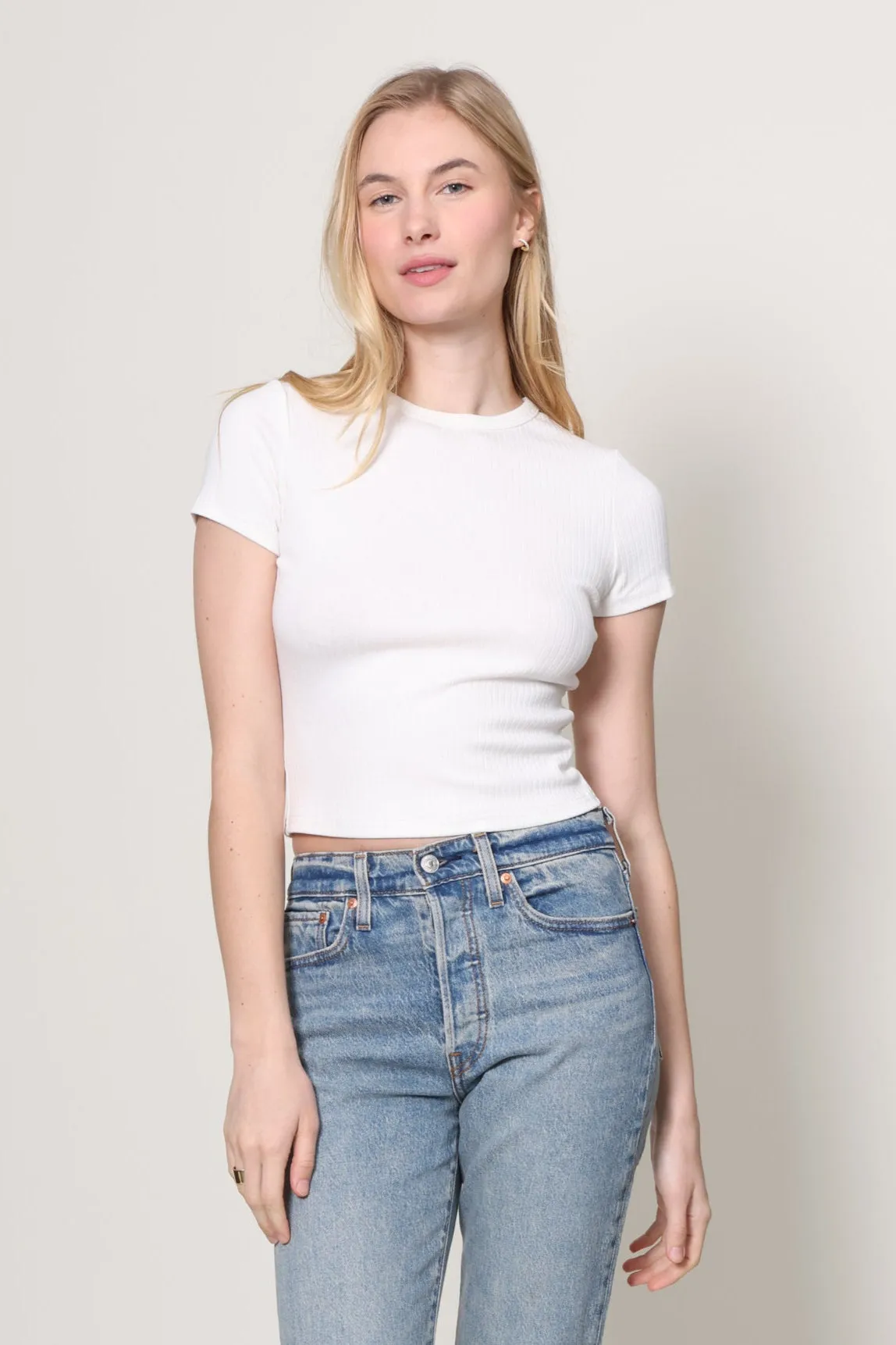 Simply Ribbed Tee sold by Mixology product image thumbnail 4