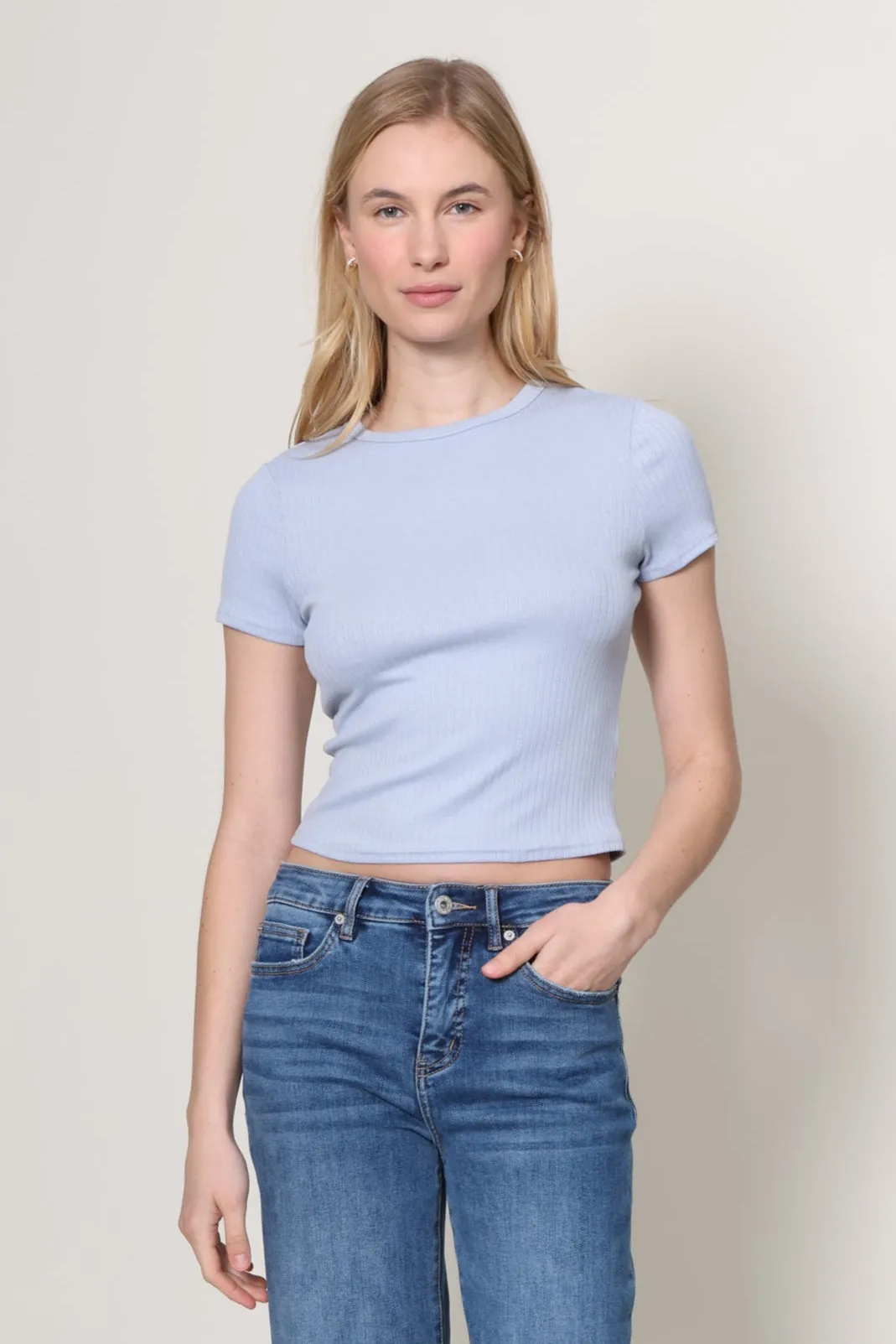 Simply Ribbed Tee sold by Mixology product image thumbnail 3