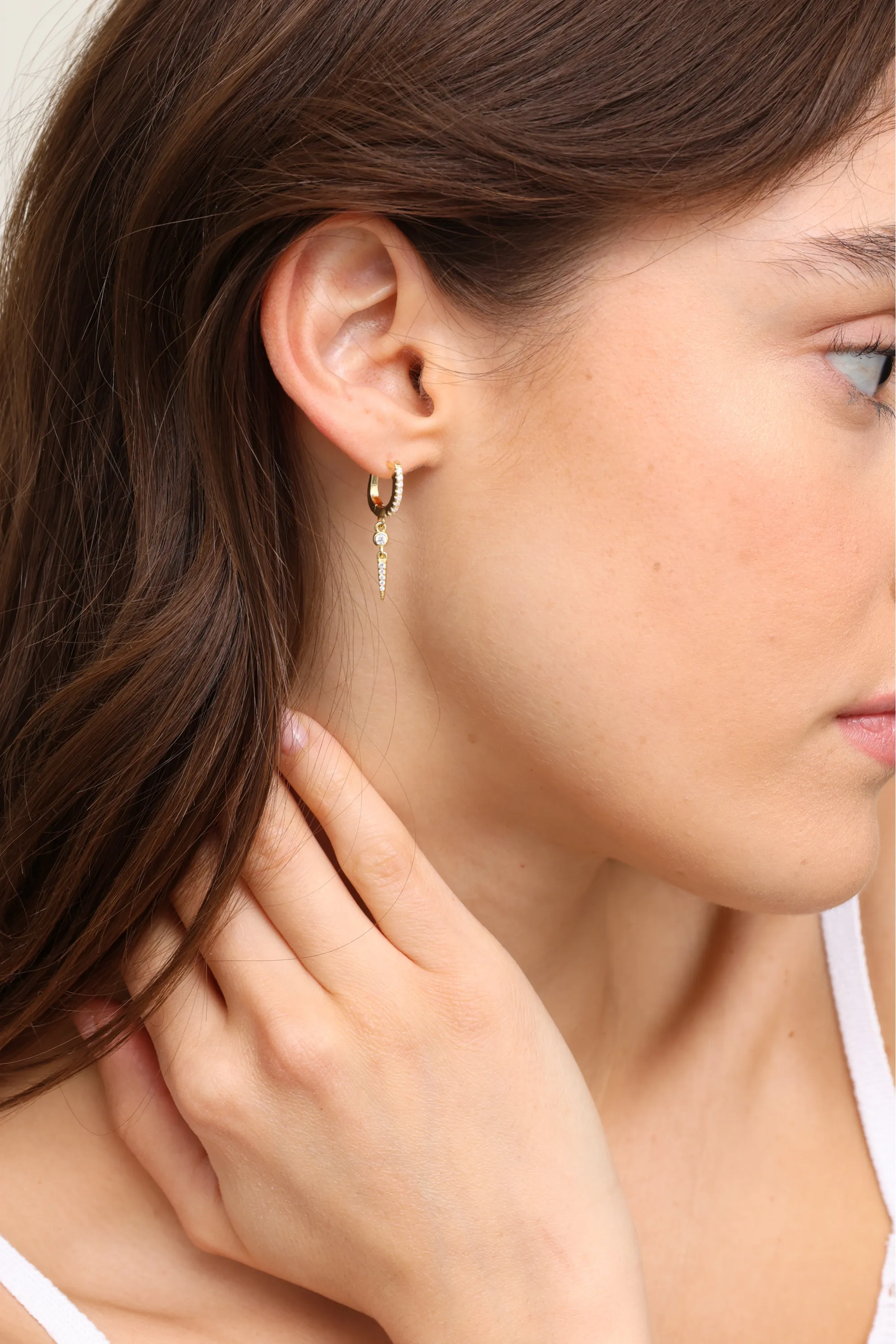 Zane Oval Huggie W Drop sold by Mixology