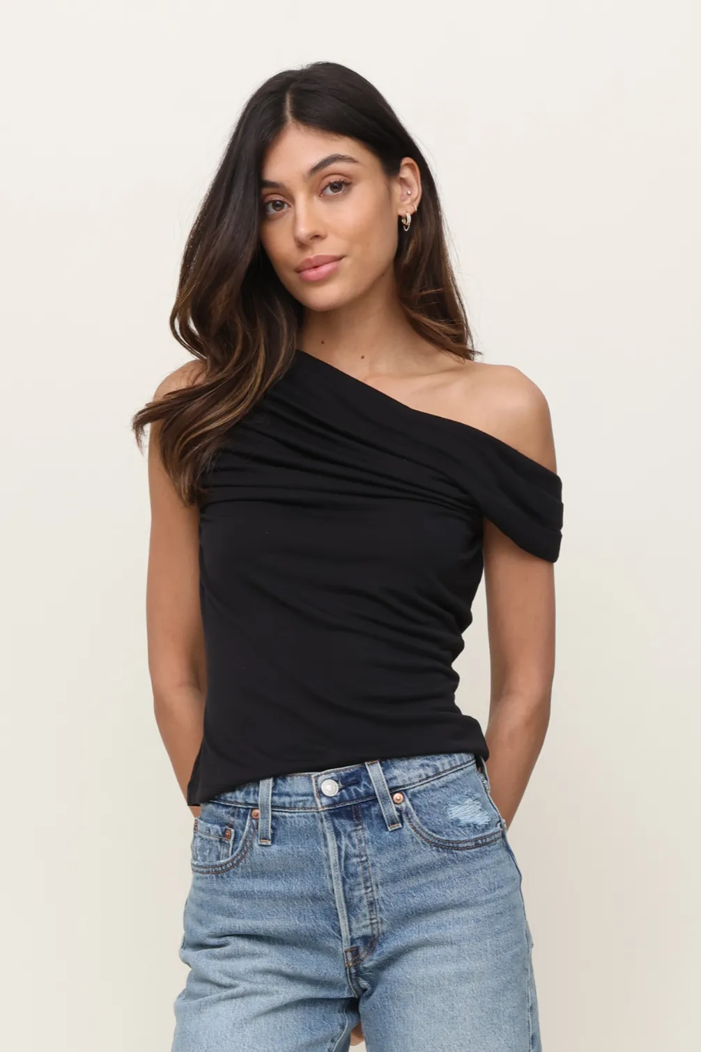 Jenner Asymmetrical Top sold by Mixology