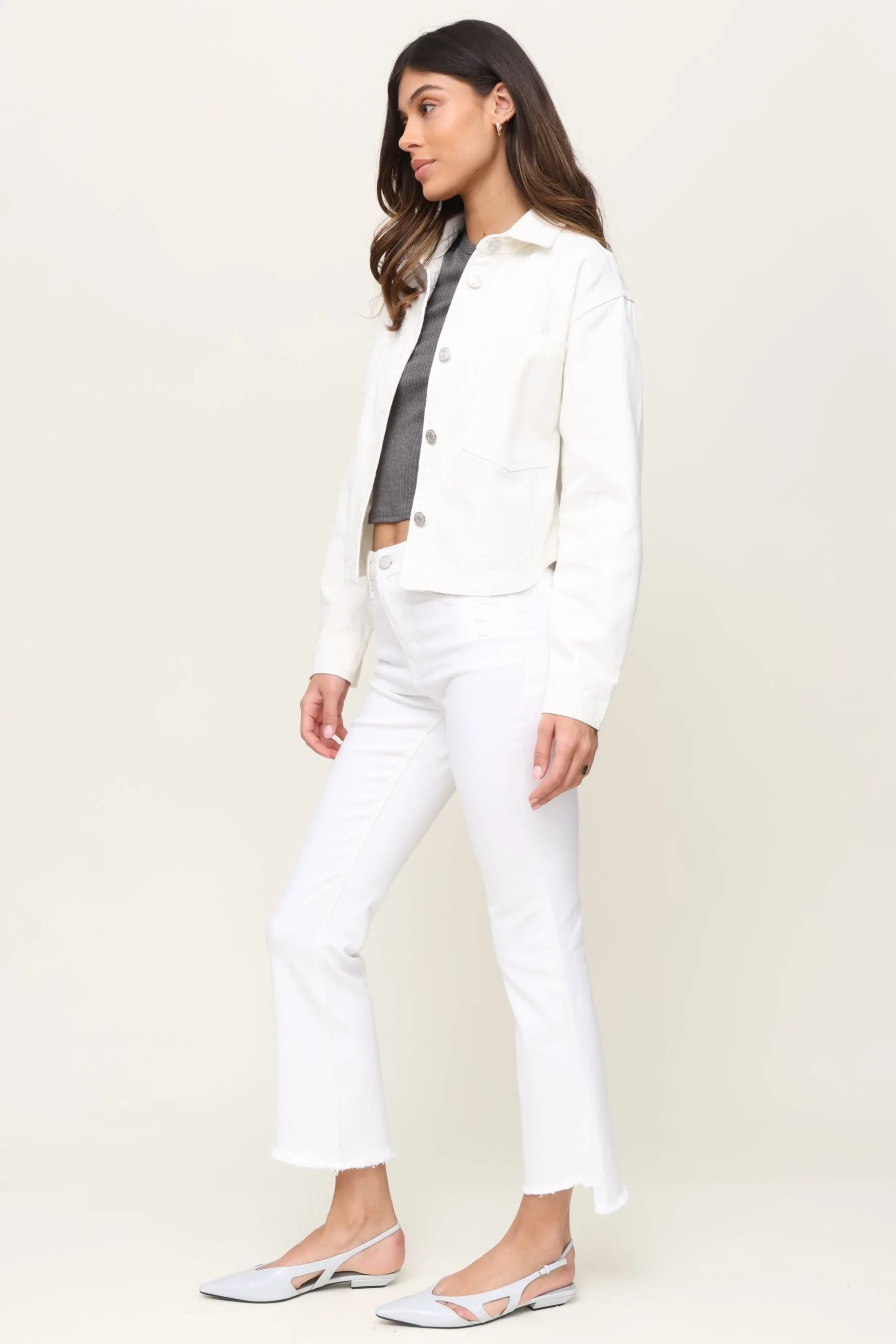 All Day White Denim Jacket sold by Mixology product image thumbnail 3