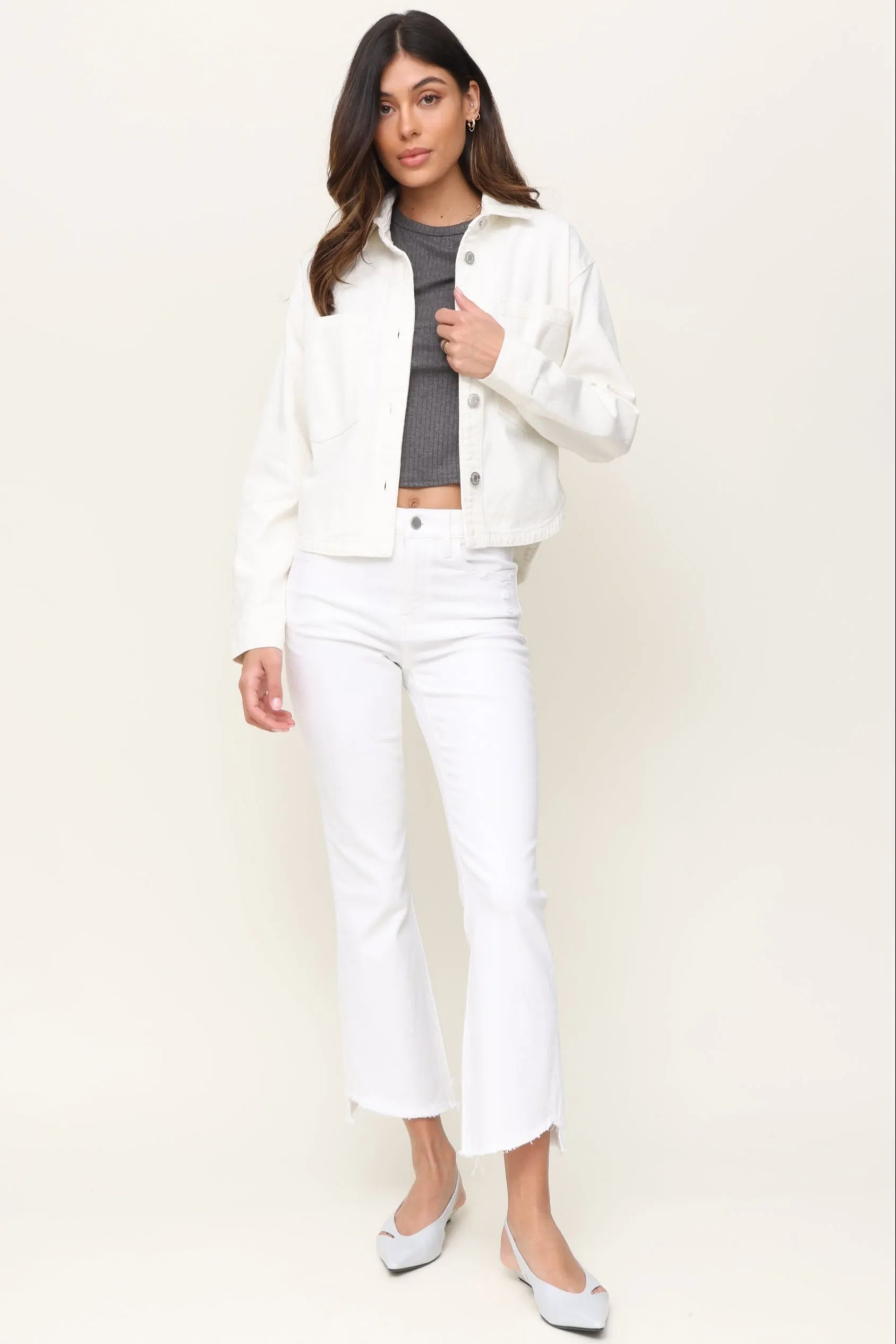 All Day White Denim Jacket sold by Mixology product image thumbnail 2