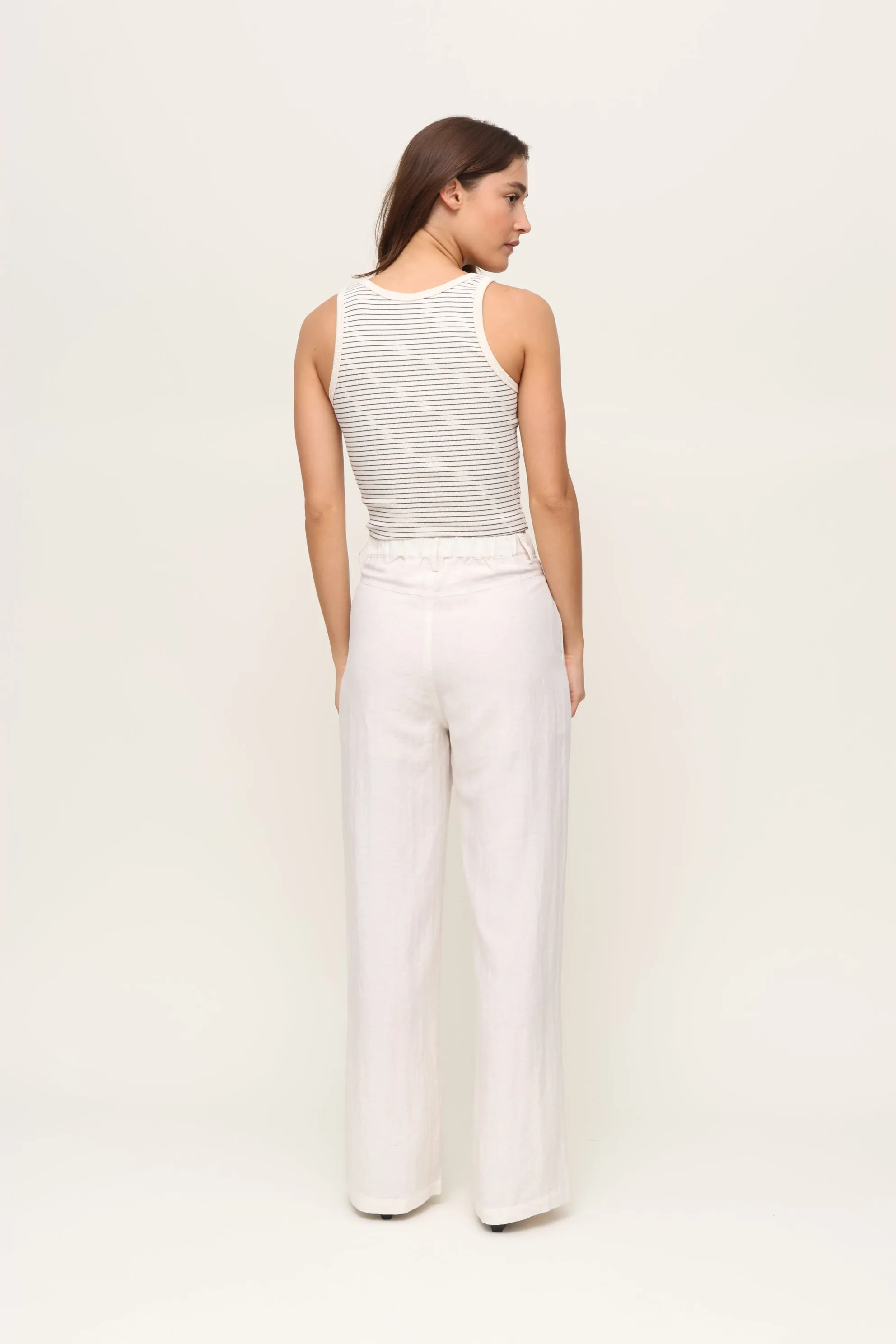 Blondie Stripe Rib Tank sold by Mixology product image thumbnail 3