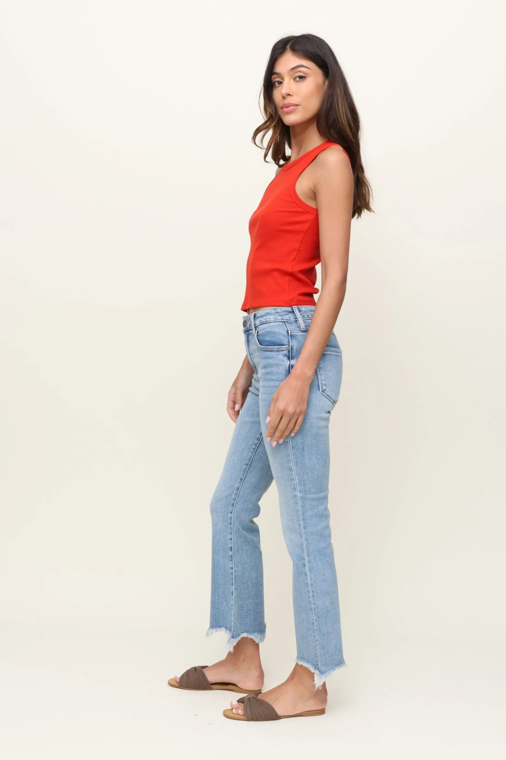 Happi Frayed Hem Crop Flare sold by Mixology product image thumbnail 3