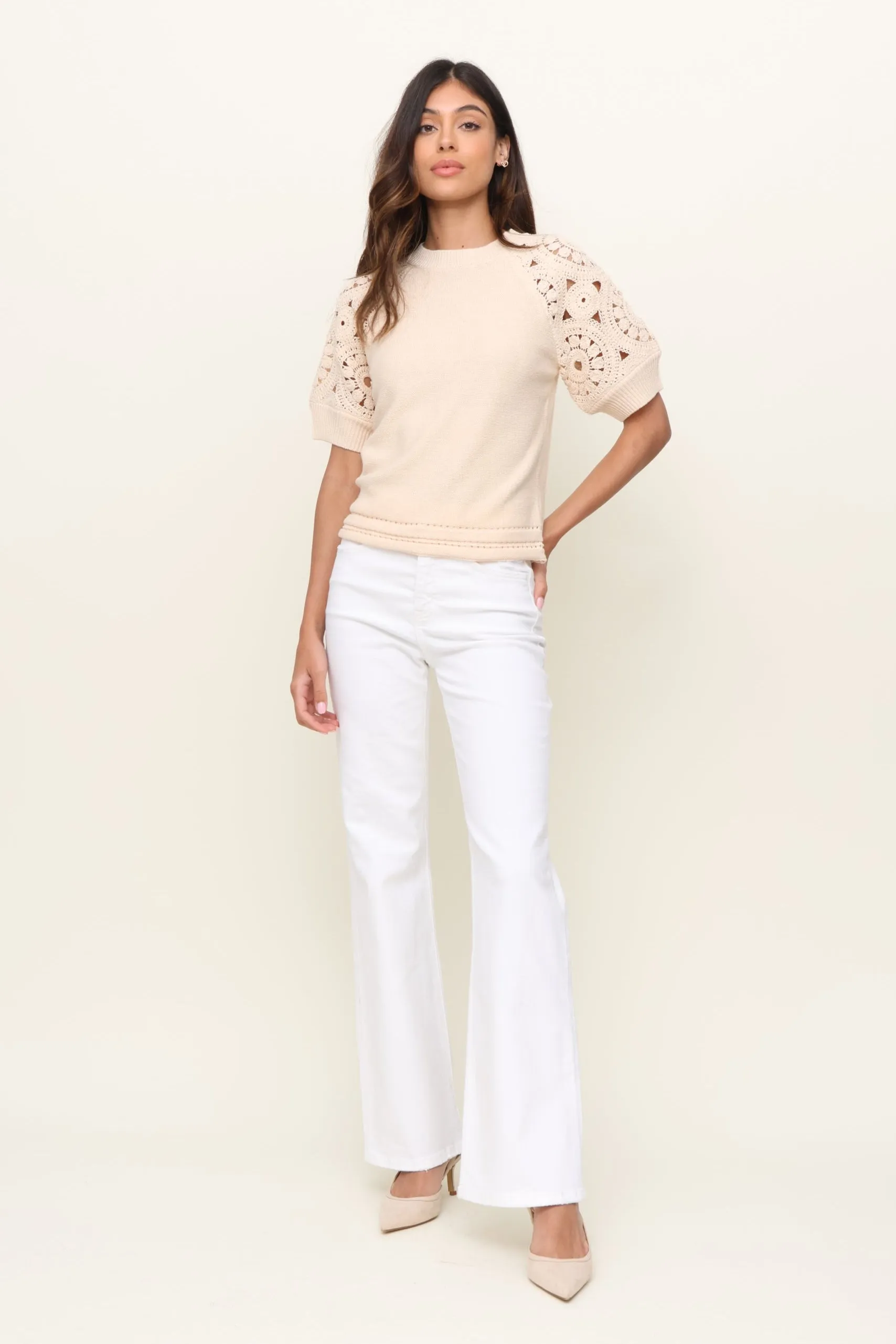 Crochet Sleeve Sweater sold by Mixology product image thumbnail 2