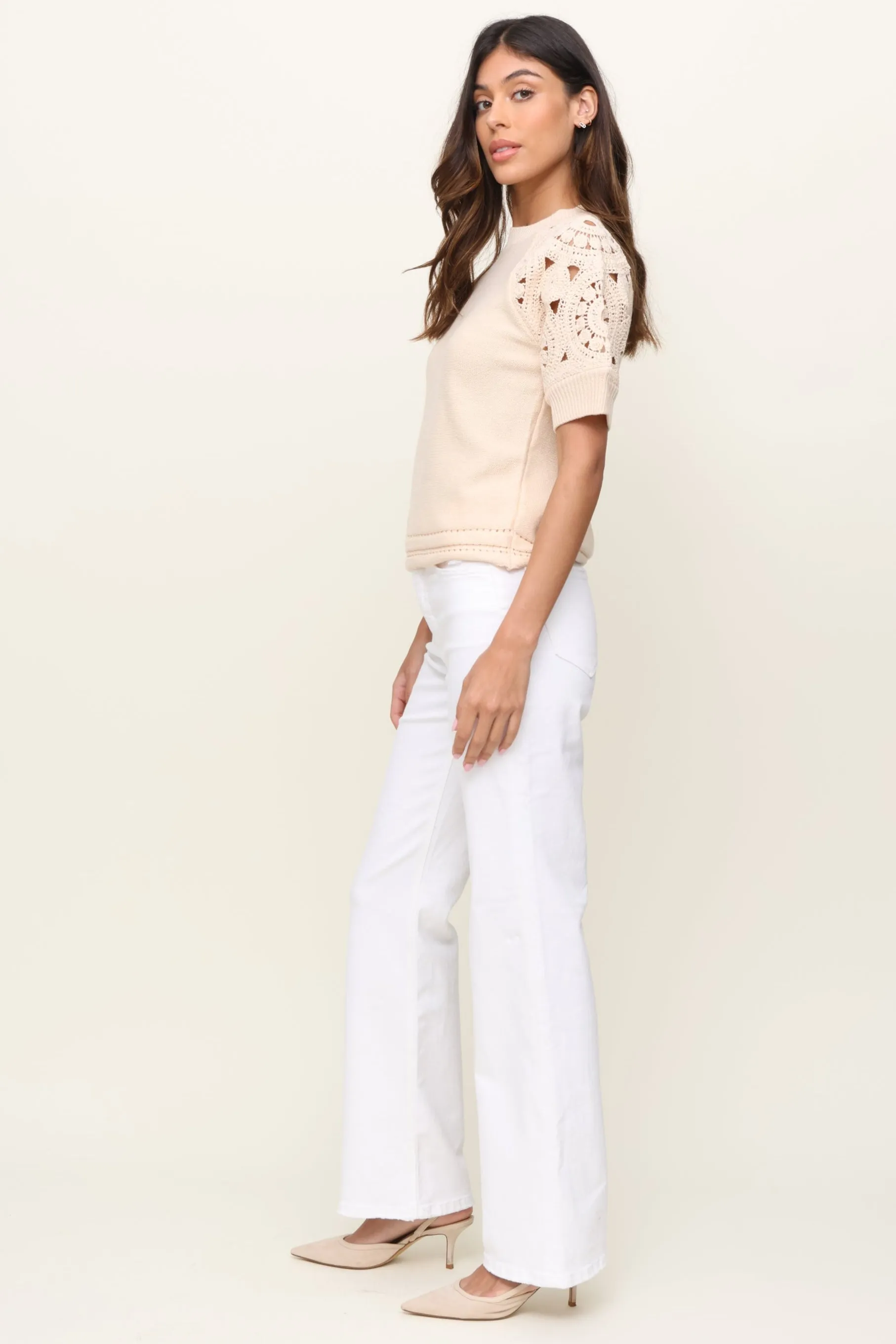 Crochet Sleeve Sweater sold by Mixology product image thumbnail 3