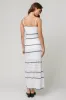 Catamaran Striped Maxi Dress sold by Mixology