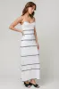 Catamaran Striped Maxi Dress sold by Mixology