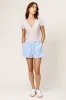 Rosie Linen Jersey V-Neck Tee sold by Mixology