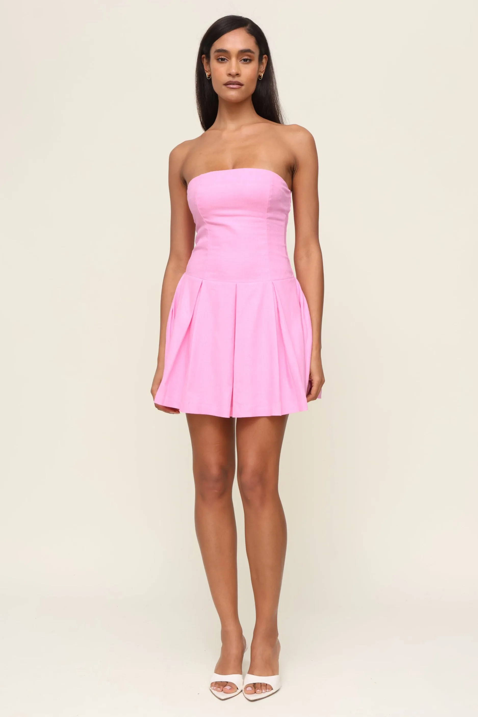 The Crystal Pleated Dress sold by Mixology