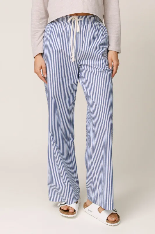 Andi Cotton Poplin Stripe Pant sold by Mixology