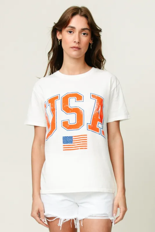 Flag Boyfriend Tee sold by Mixology