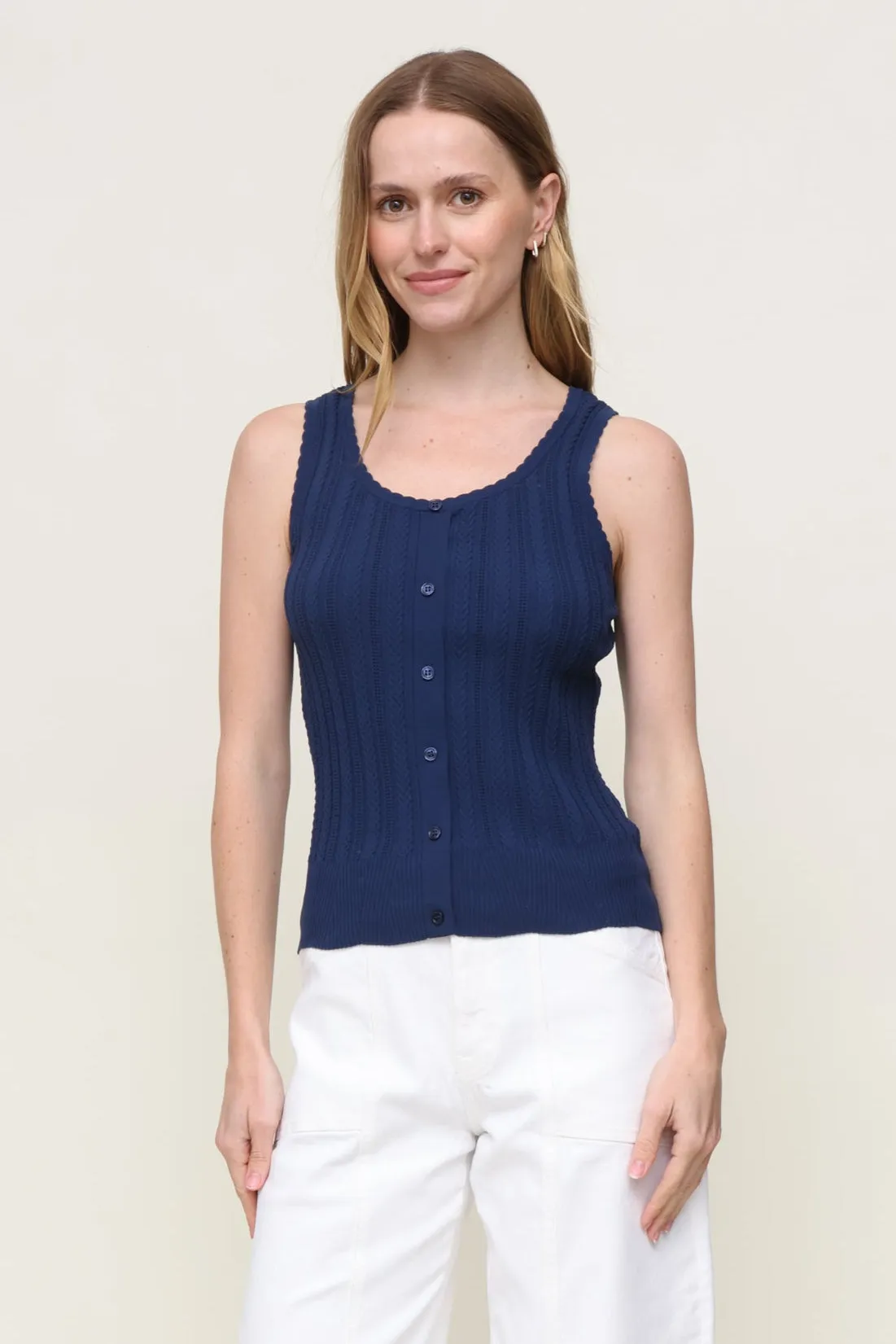 Henley Knit Tank sold by Mixology