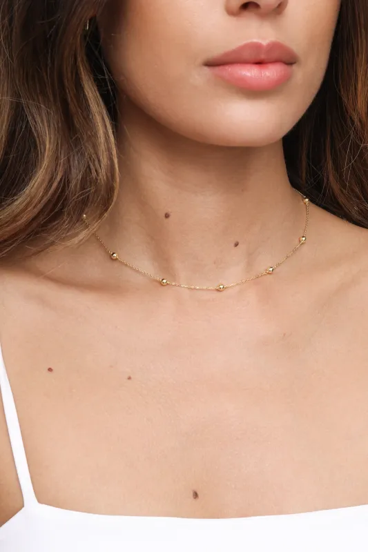 Remi Scattered Ball Necklace sold by Mixology