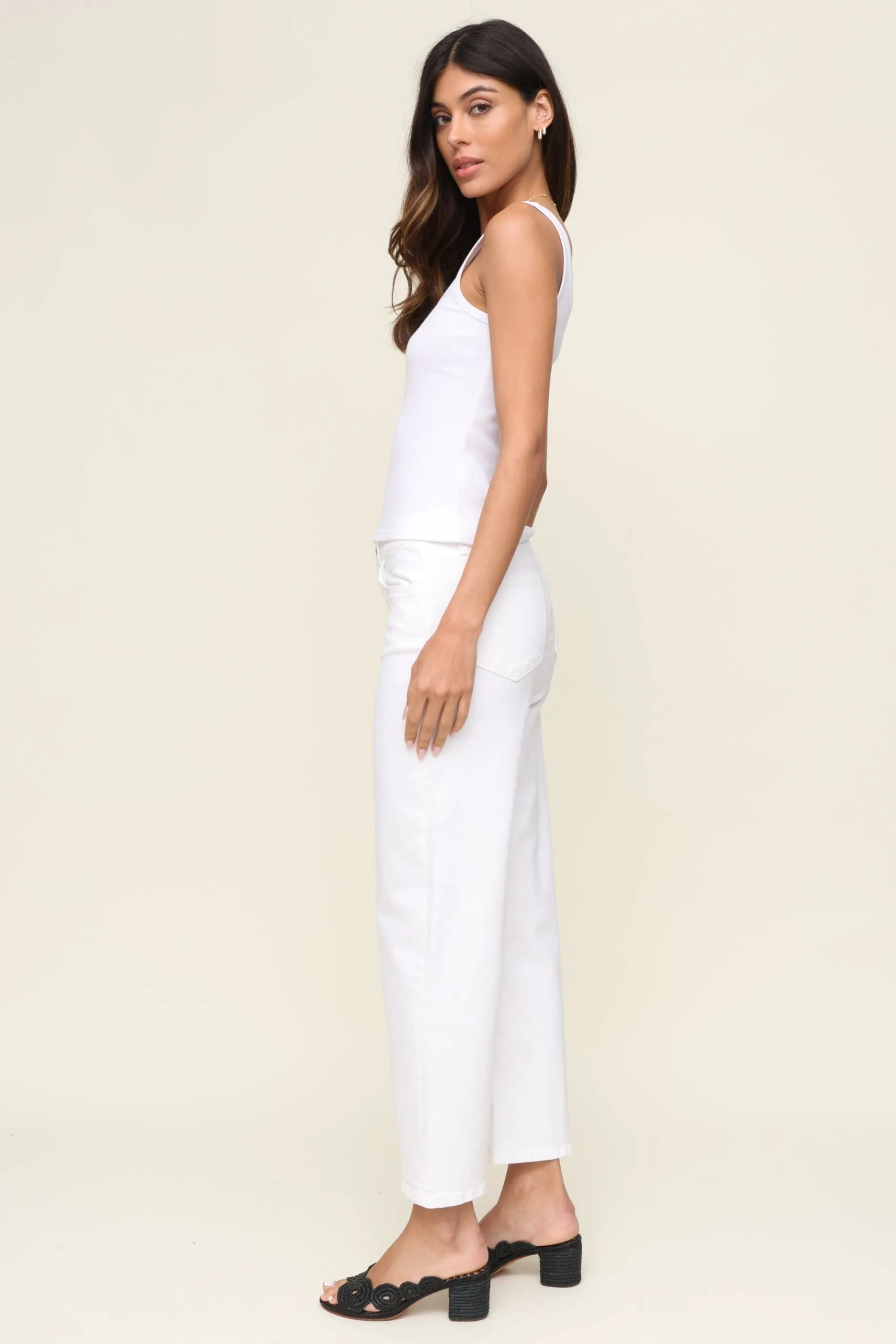 Mid Rise Wide Leg White sold by Mixology product image thumbnail 4