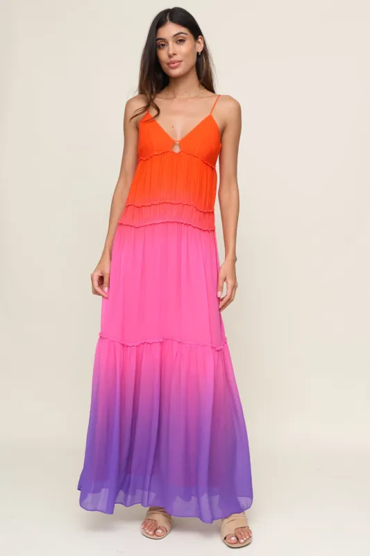 Antonella Dip Dye Dress sold by Mixology