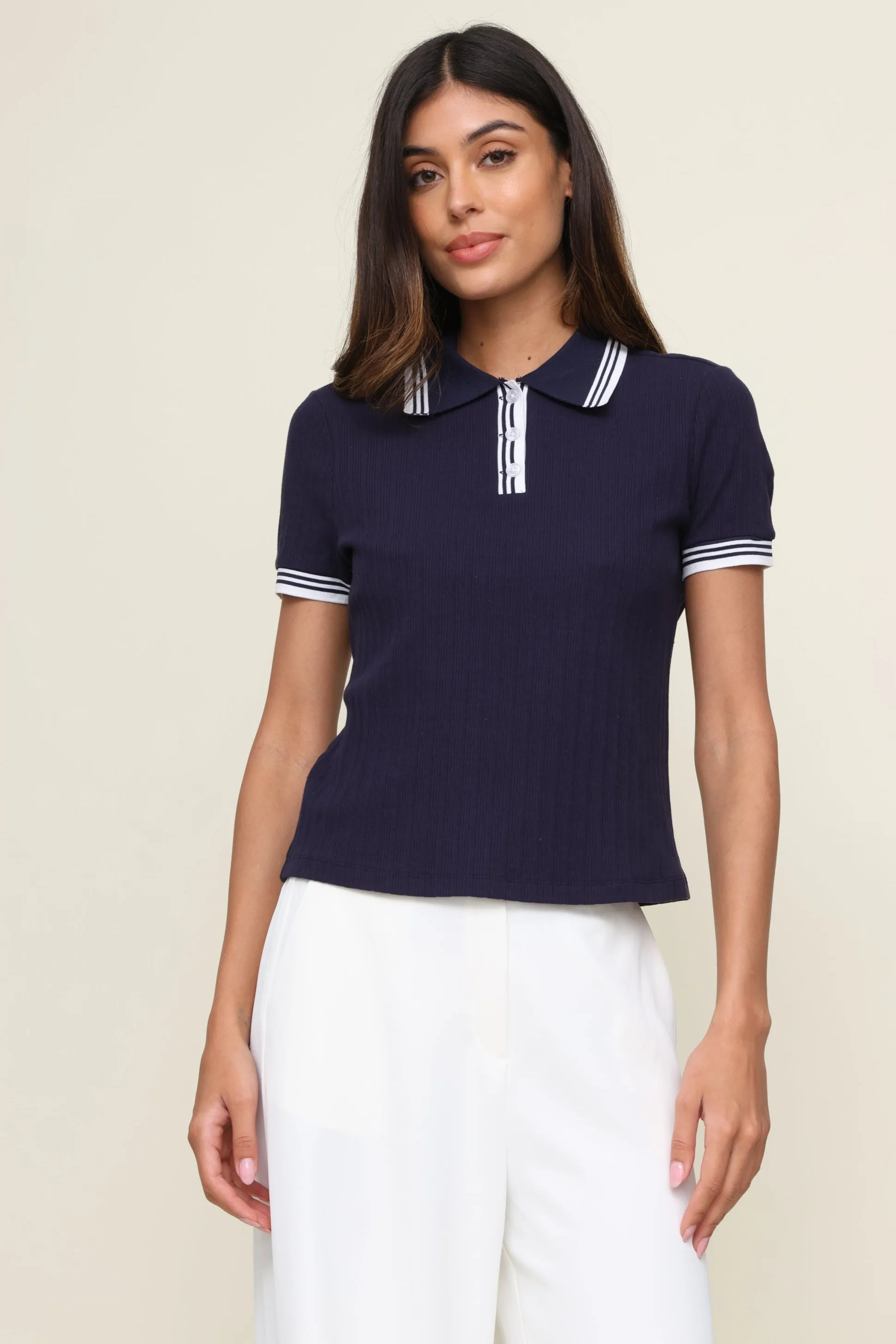 Stripe Tipping Polo sold by Mixology product image thumbnail 2