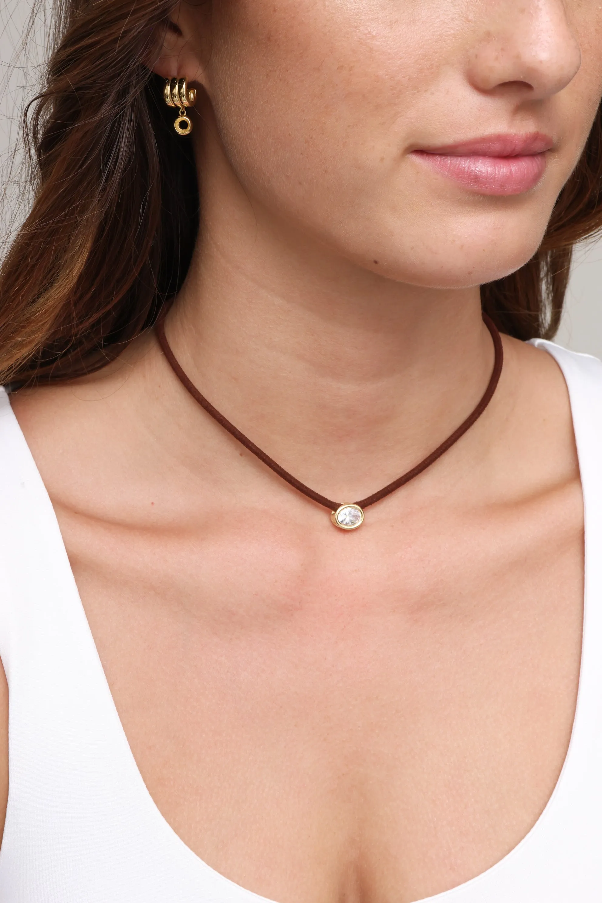 Bezel On Cord Necklace sold by Mixology product image thumbnail 2