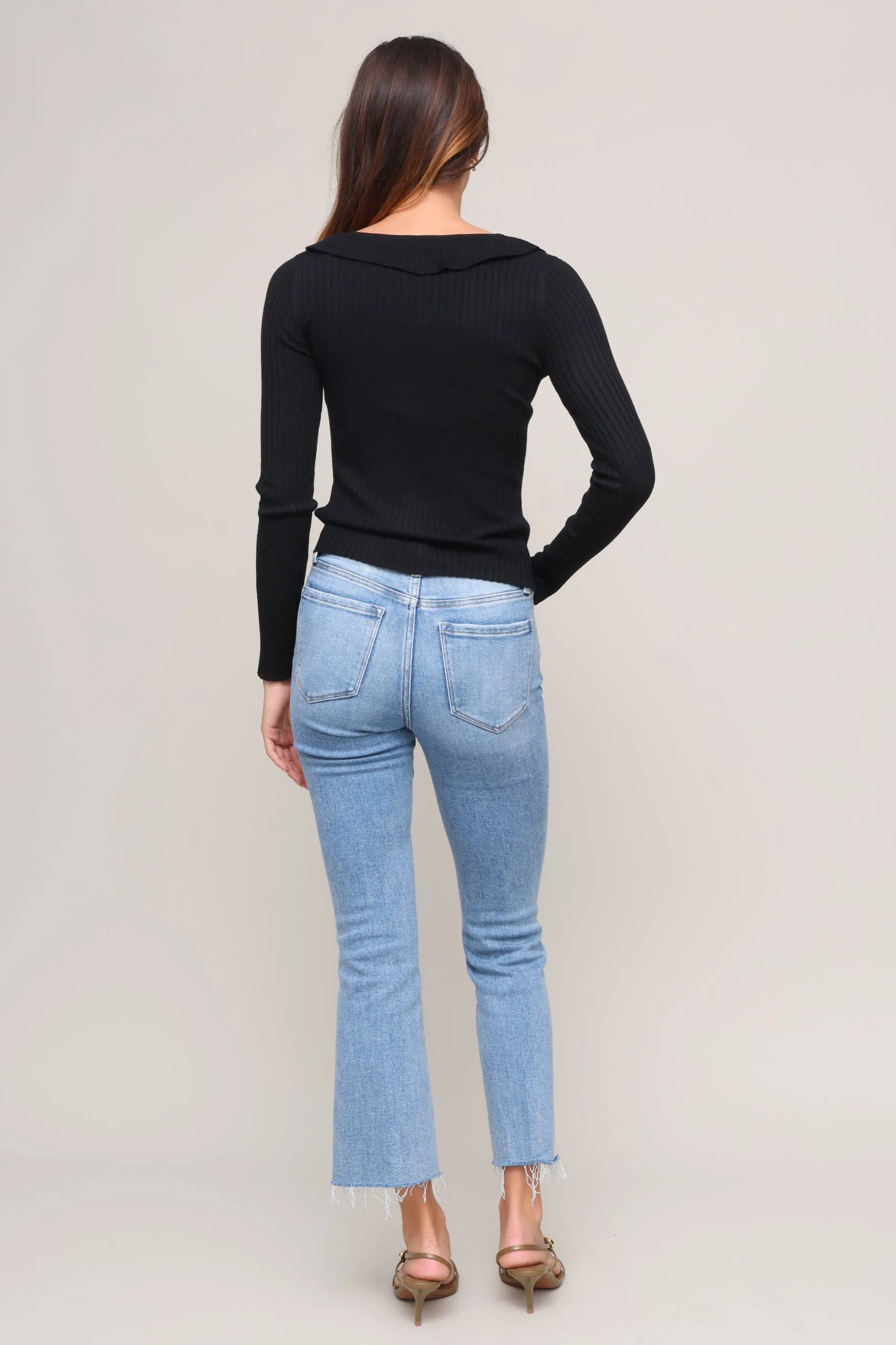 High Rise Kick Flare sold by Mixology product image thumbnail 4